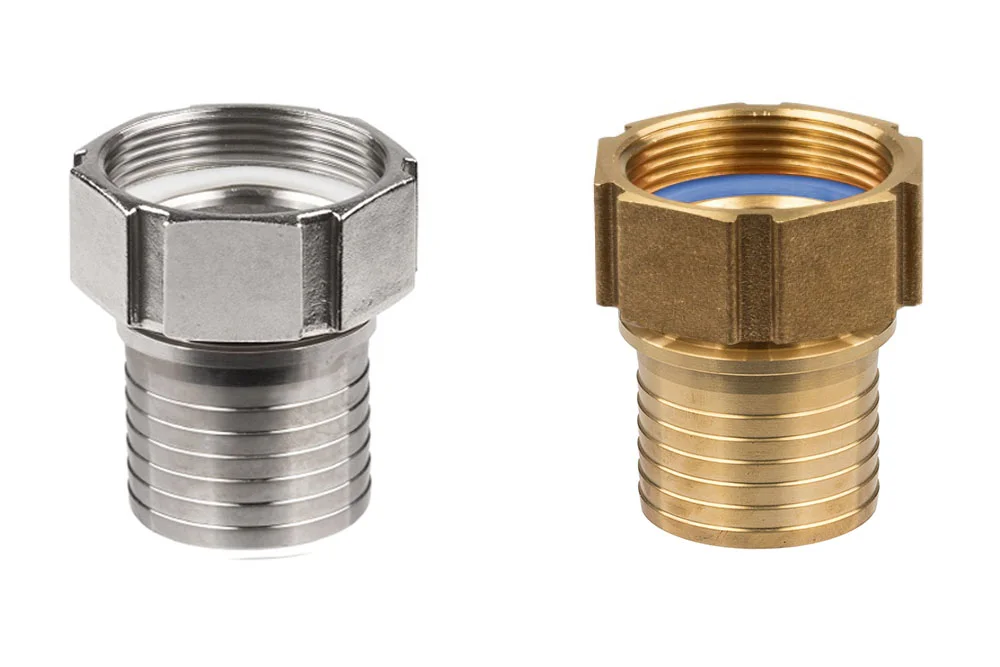 Соединение с внутренней резьбой BSP под скорлуповую обойму с гофрированным хвостовиком, тип MSLR