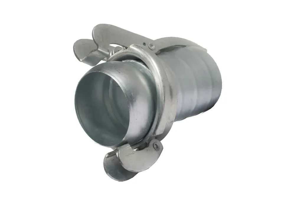 Штекер рычажного соединения BAUER с наконечником для шланга, углеродистая сталь, B.8